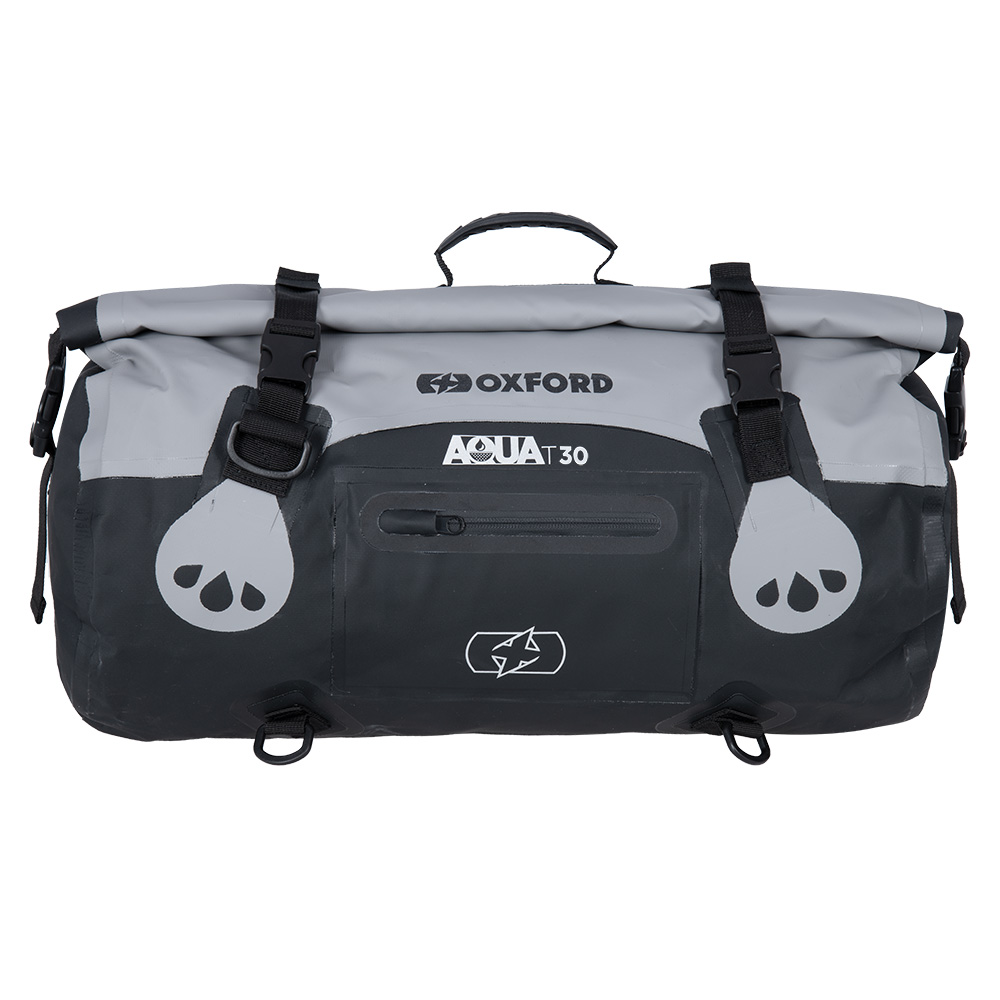 Oxford Oxford Aqua T-30 Roll Bag - Grey/Black